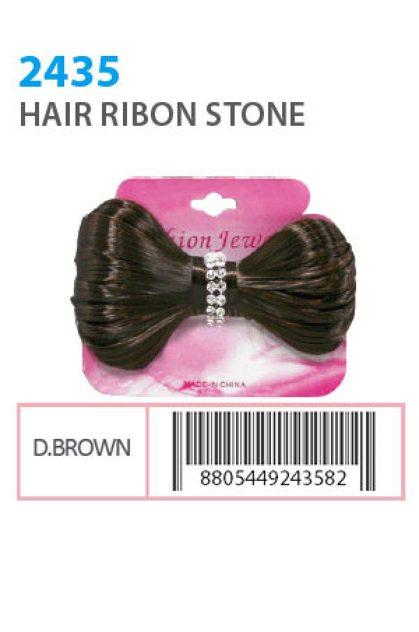 Hair Ribon Stone 2435 Dark Brown - dz