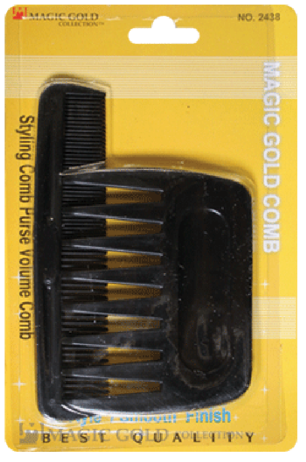 Magic Gold Purse Volume Comb w/ 5" Comb 2438 -dz