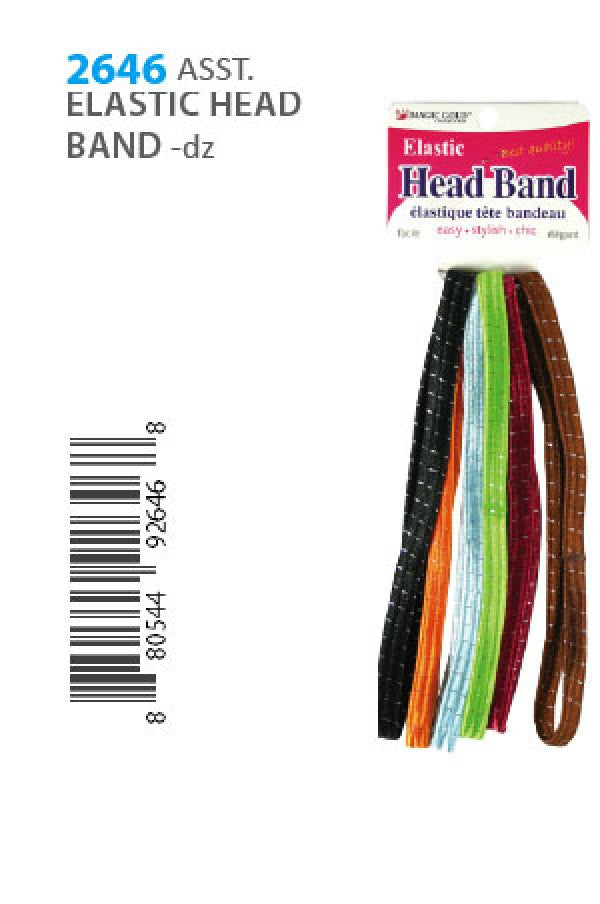 MGC Elastic Head Band 2646 ASST -dz