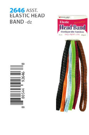 MGC Elastic Head Band 2646 ASST -dz