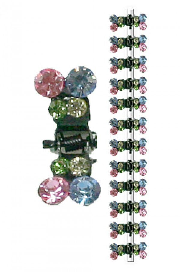 2657 Stone Hair Clip (12 clips)