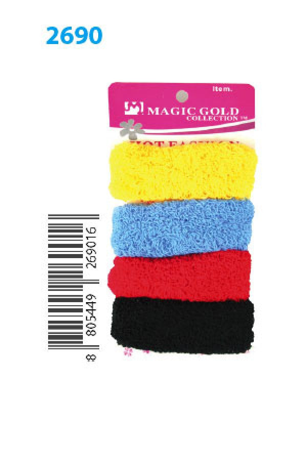 2690 MGC Hot Fashion Donut Ponytail Holder -dz