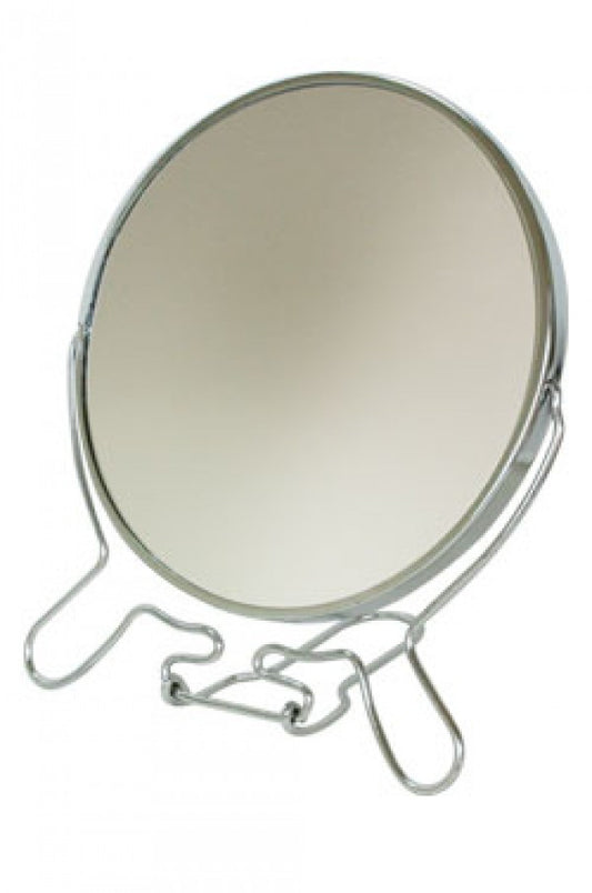 4114/AC-176B Stand Two-Side Round Mirror 6"
