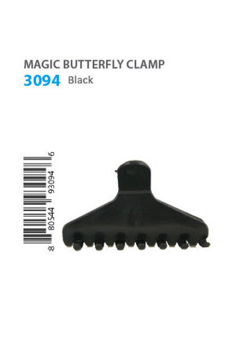 Butterfly Clamp (M, Round Teeth) 3094 Black -pk