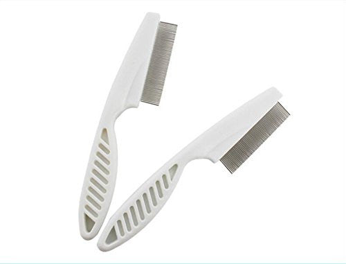 Hot 2 pièces peigne de soins pour animaux doux pour animaux de compagnie protéger peigne haute densité pour chat chien peigne de toilettage pour animaux de compagnie peigne de confort en acier inoxydable toilettage
