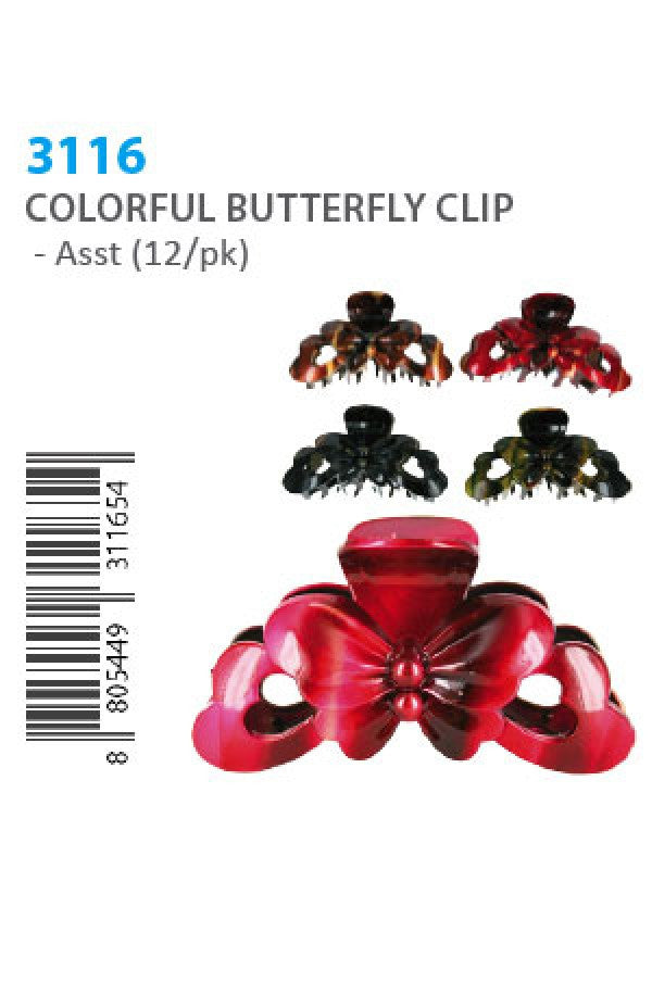 Colorful Butterfly Clip XL 3116 (No.7) -dz