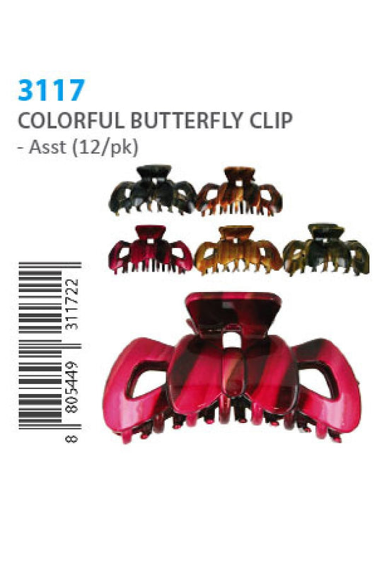 Colorful Butterfly Clip XL 3117 (No.8) -dz