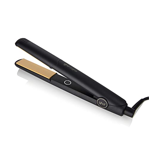 ghd Original Styler | 1" Flat Iron Hair Straightener, Optimum Styling Temperature for Professional Salon Quality Results, No Extreme-Heat Styling Damage, Ceramic Heat Technology | Black