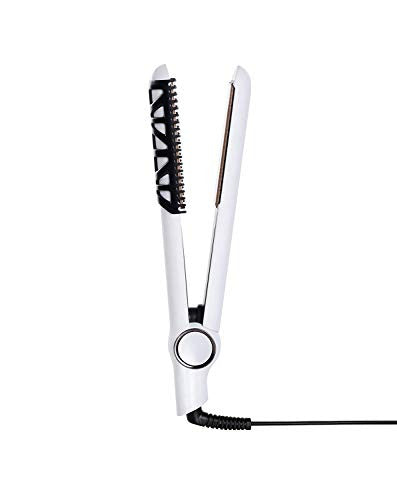 InStyler Cerasilk Hair Professional Styling Flat Iron | Salon Quality at Home | Woven Ceramic Covered Plates | Digital Temperature Control | Four Heat Settings | Automatic Shut Off