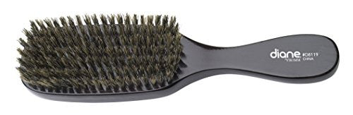 Diane Brosse ondulée en poils de sanglier naturels pour hommes, 9 pouces