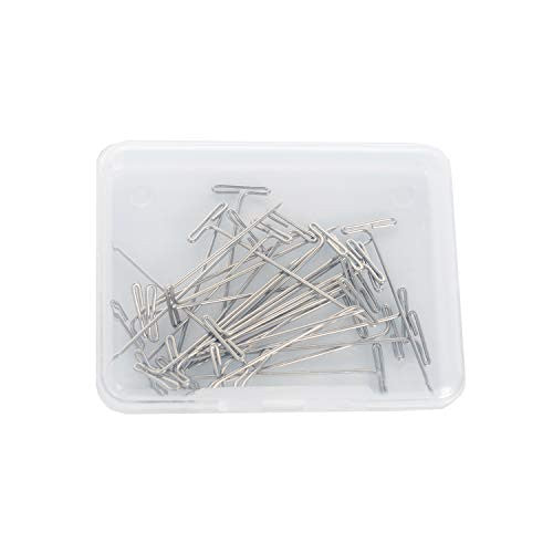 Lihui 30 Pcs Hair T Pins Wig T-Pins For Holding Wigs And 6 Pcs Black Wig Combs Wig Clips For Lace Wig Cap(30 Pcs T Pins And 6 Pcs Wig Clips)