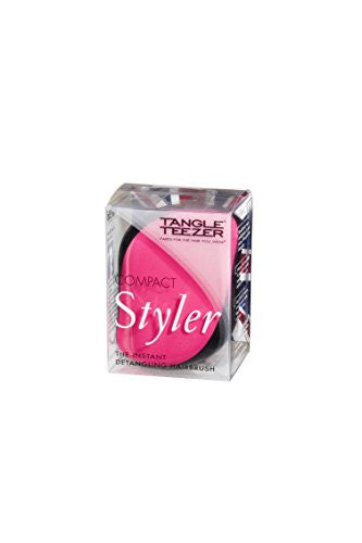 Tangle Teezer The Compact Styler, On-the-go Detangling Hairbrush for All Hair Types - Pink Sizzle