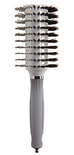 Olivia Garden Ceramic + Ion Turbo Vent Hair Brush, Oval, Twin Large