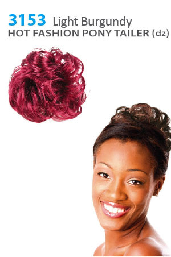 3153 Magic Gold Hot Fashion Pony Tailer (Light Burgundy) -dz