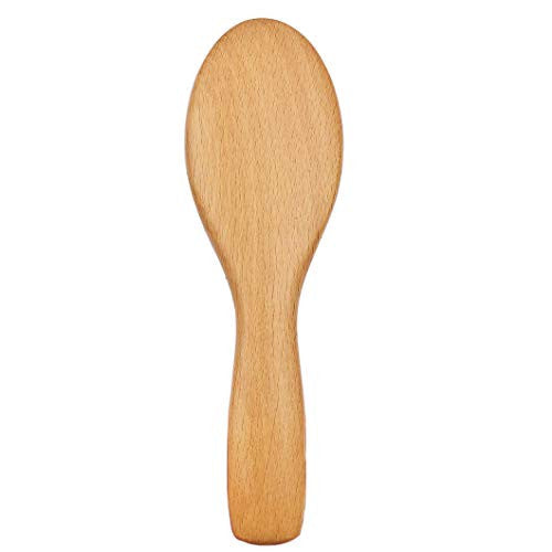 Messen Mini Boar Bristle Hair Brush Natural Beech Wood Handle Cushion Anti-static Massage Detangling-Hairbrush for Pocket/Makeup Bag/Travel/Gift for Kids and Adults (Style 2)