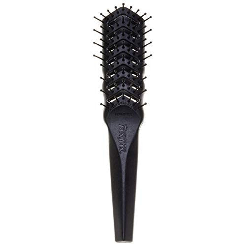 Denman 7 rangées -D100 - Brosse à cheveux ventilée tunnel pour femme avec poils à pointe sphérique en nylon - Conception ergonomique pour démêler et volumiser