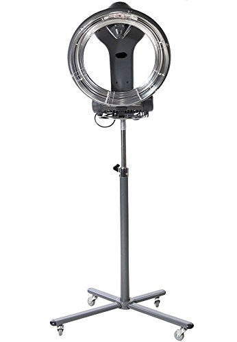 Processeur de coloration de cheveux infrarouge professionnel Halo Orbiting et sèche-linge avec support roulant