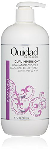 OUIDAD Curl Immersion Low-Lather Coconut Cleansing Conditioner, 16 Fl oz