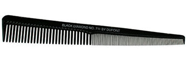 Black Diamond Tapered Barber Hair Comb, 190 ml Length