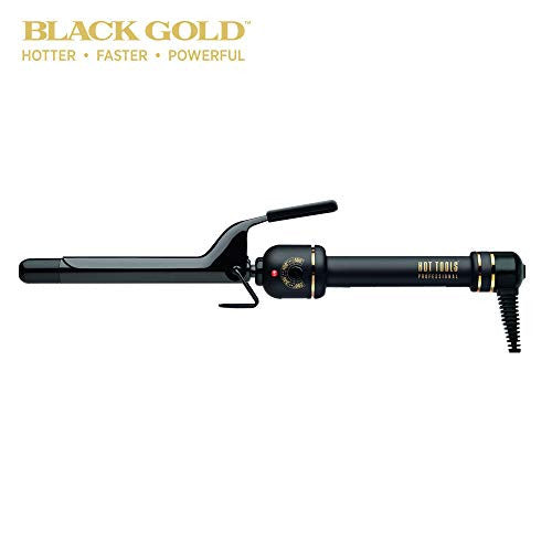 HOT TOOLS Professional Black Gold Curling Iron + Wand, 3/4 Inch