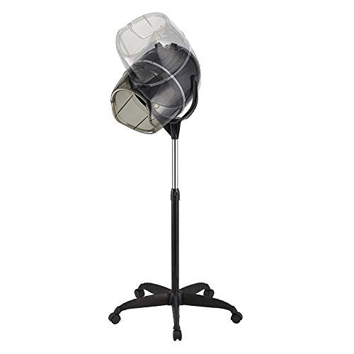 Y-NOT Professional Hairdryer Adjustable Hooded Stand Up Hair Bonnet Dryer, Floor Standing Rolling Base with Wheels for Beauty Salon Equipment Home