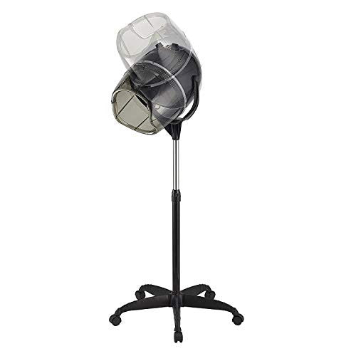 Y-NOT Professional Adjustable Hooded Stand Up Hair Bonnet Dryer, Floor Rolling Base with Wheels for Beauty Salon Equipment Home