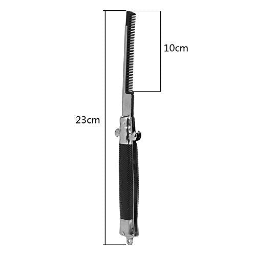 Hair Comb, Spring Pocket Oil Hair Comb Folding Looking Automatic Push Button Brush