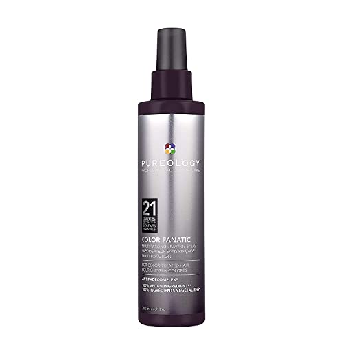 Pureology Color Fanatic Leave-in Conditioner Hair Treatment Detangler Spray | Protects Color From Fading | Heat Protectant | Vegan | 6.7 Fl Oz