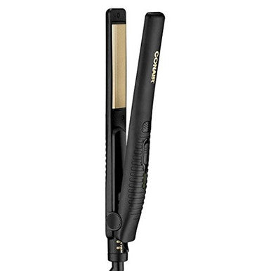 Conair Instant Heat Ceramic Flat Iron, 1 Inch, Black