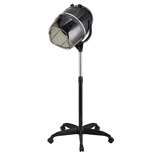 Dakavia Adjustable Ionic Hooded Hair Dryer Professional Stand up Bonnet Hard Hat Dryer on Wheels Salon Barber Beauty Hair Treatment Styling Equipment