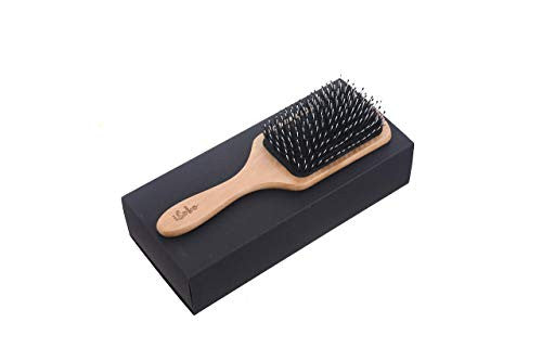 iSobo Wooden hairbrush with boar bristles