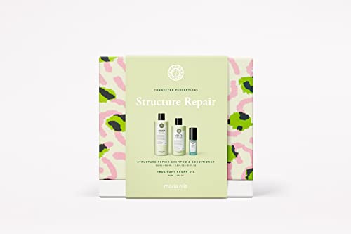 Maria Nila Structure Repair Gift Box, For Damaged & Chemically Treated Hair, Algae Extract Rebuilds & Moisturizes, 100% Vegan & Sulfate/Paraben free…