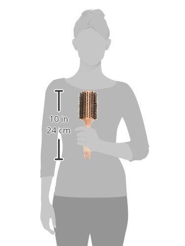 Creative Hair Brushes Classic Round boar bristle & Nylon Mix Sustainable Wood, Xx Large 3" CRM4XX