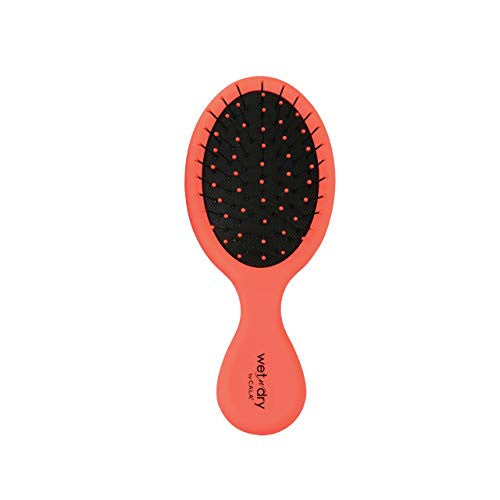 Cala Wet-n-dry mini neon orange hair brush