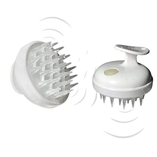 Brosse à shampoing, masseur vibrant pour cuir chevelu, épurateur électrique portatif pour cheveux doux