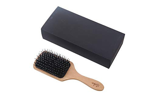 iSobo Wooden hairbrush with boar bristles