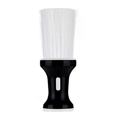 SUPVOX Brosse de barbier douce pour coiffure, plumeau pour le cou, brosse de nettoyage pour coupe de cheveux, outils de salon (noir et blanc)