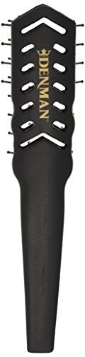 Denman 7 rangées -D100 - Brosse à cheveux ventilée tunnel pour femme avec poils à pointe sphérique en nylon - Conception ergonomique pour démêler et volumiser