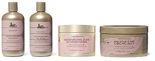 Keracare Curl-Essence Moisturizing Combo Set (COWASH&SHAMPOO&JELLY&LEAVEIN)