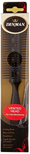 Denman Brosse à cheveux D300 – Brosse d'aération pour la circulation de l'air – Brosse à cheveux ronde avec prise maximale, poignée ergonomique, épingles rondes et cheveux à séchage rapide