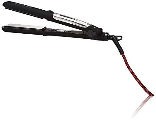 Cortex Professional Vapor Hair Straightener Flat Iron for Hair 1.25" Ceramic Premium Argan Infusion Steamliner - Dual Voltage Straightening Irons with Argan Refill Bundle - Planchas De Cabello