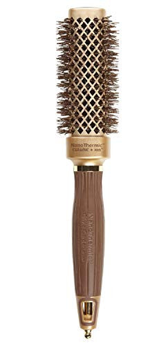 Olivia Garden NanoThermic Ceramic + Ion Square Shaper Hair Brush, NT-S30, 1 1/8"