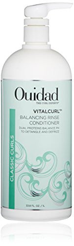 OUIDAD Vitalcurl Balancing Rinse Conditioner, 33.8 Fl oz