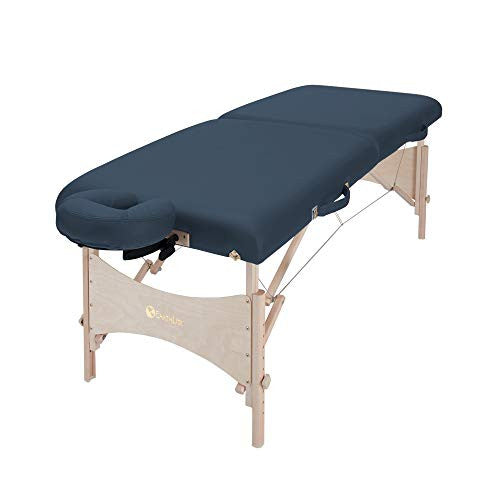 EARTHLITE Portable Massage Table HARMONY DX – Eco-Friendly Design, Hard Maple, Superior Comfort, Deluxe Adjustable Face Cradle, Heavy-Duty Carry Case (30" x 73")