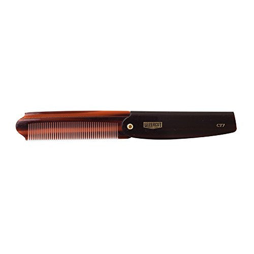 Uppercut Deluxe CT7 Flip Pocket Sized Comb, Tortoise Shell