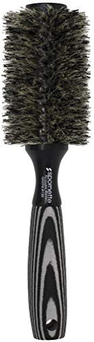 Spornette Touche Boar Bristle Round Brush 2 3/4 inch #130 Soft Boar Bristle Brush Foam Handle For Blowouts, Smoothing, Waving, Root Lift & Bounce to Medium Hair Lengths & All Hair Types