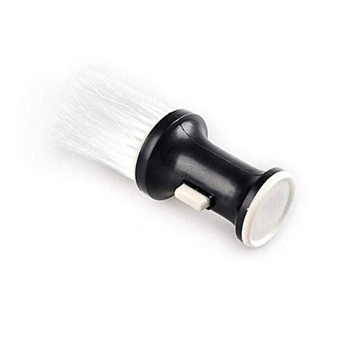 SUPVOX Brosse de barbier douce pour coiffure, plumeau pour le cou, brosse de nettoyage pour coupe de cheveux, outils de salon (noir et blanc)
