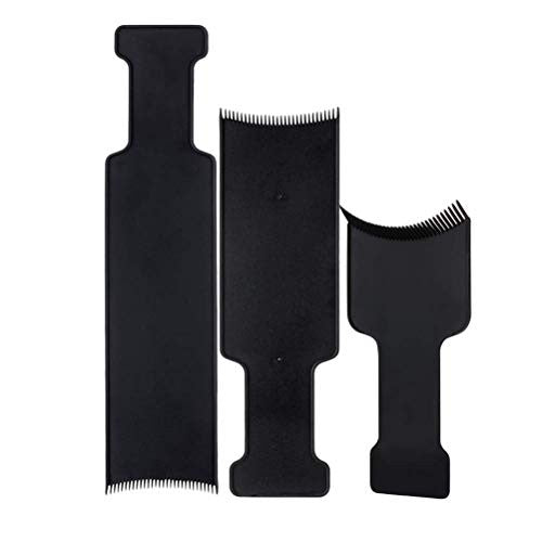 BinaryABC Flat Top Balayage Board Comb Paddle Board Comb Hair Highlighting Board Hair Colour Board,3Pcs