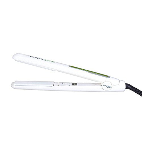 CROC Greenion Flat Hair Iron Straightener 1.5 Inches, Ceramic Titanium Floating Plates with Multiple Voltage Heat Up To 450℉, FGN15