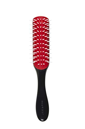 Denman Free Flow Wide Spaced Pins 7 Row Hair Styling Brush - 3-in-1 Styling Tool for Creating Volume, Detangling Thick Hair and Defining Curls, D31